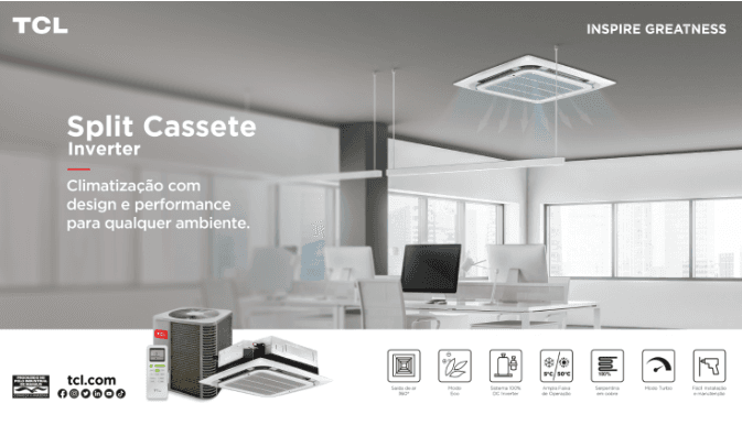 Linha comercial leve de condicionadores de ar da TCL ganha dois novos modelos e marca a expansão do portfólio da empresa